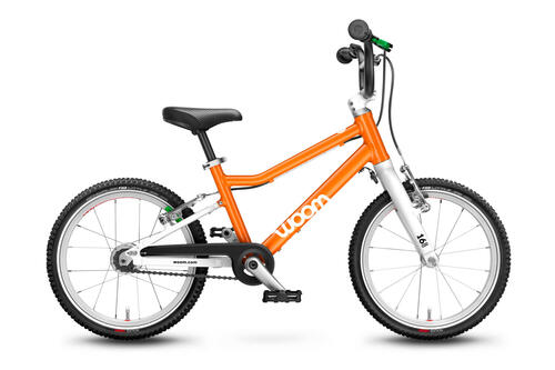 Detský ľahký bicykel 16" WOOM 3 Automagic (Flame orange)